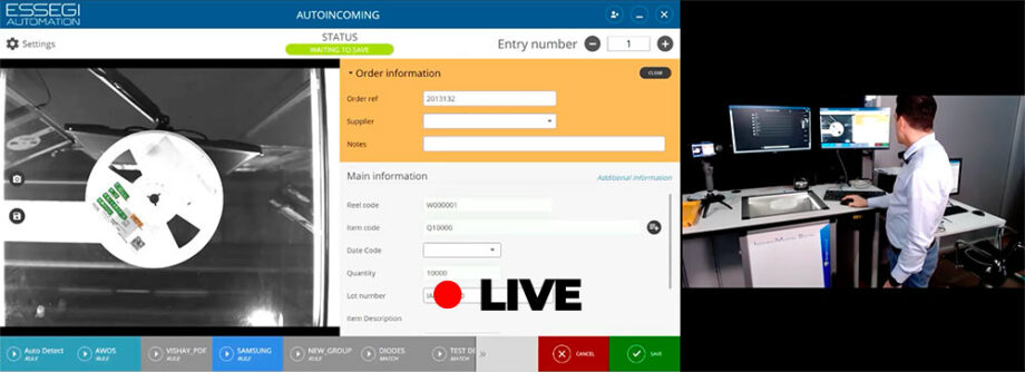cms,composants,stockage,présentation,live,essegi,étiquetage,pick to light