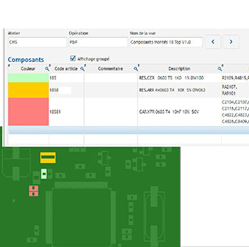 Analyse interactive,couverture de test,analyse interactif,carte électronique